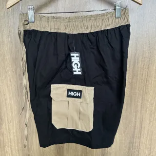 Bermuda Cargo Masculina Sarja Street Casual para laser e dia a dia - Preto