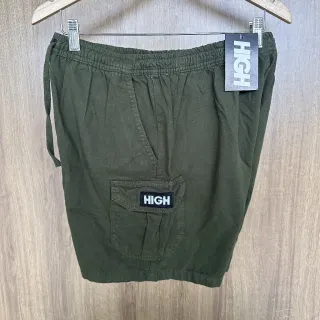 Bermuda Cargo Masculina Sarja Street Casual para laser e dia a dia - Preto