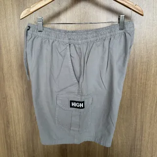 Bermuda Cargo Masculina Sarja Street Casual para laser e dia a dia - Preto