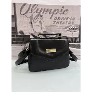 Bolsa de festa holográfica com brilho, couro metalizado e alças ajustáveis - Roxo