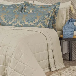 Kit Cobre Leito Petúnia Casal King 3 Peças - 180 Fios - Único