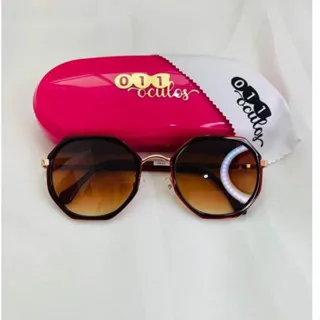 Óculos de sol Bali Feminino Unissex - Proteção UV 400 - Bali PRETO C/ DOURADO