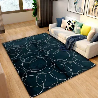 Tapete Estampado Grande 3D de Veludo Antiderrapante - AMSTERDÃ