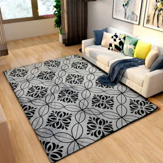 Tapete Estampado Grande 3D de Veludo Antiderrapante - AMSTERDÃ