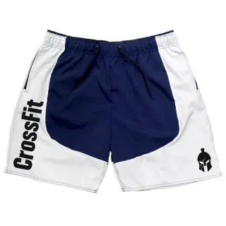 Short Titanio Crossfit Elastano Masculino Duas Cores - Azul/Meio Cinza