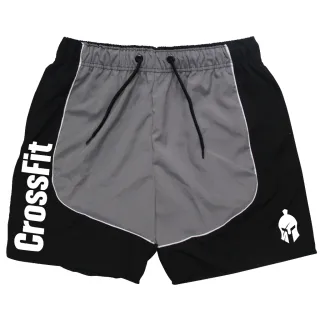 Short Titanio Crossfit Elastano Masculino Duas Cores - Azul/Meio Cinza