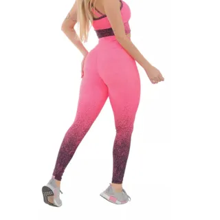 Legging Fitness Treino Degradê Cintura Alta Academia - Lilás