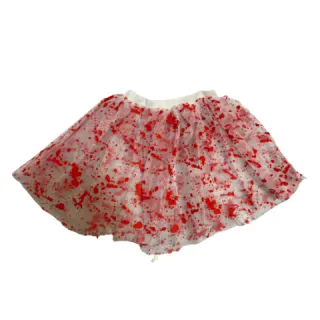 Halloween - Saia de Tule com gotas de sangue - Único
