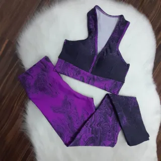 Roupa de Treino Feminina: Conjunto Legging e Top Fitness para Academia - Verde água