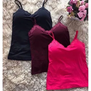 Bojo de Renda Alcinha Feminina Blusinha com - Vermelho