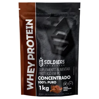 Soldiers Nutrition - Kit Importado: Whey Protein Concentrado 1Kg + Creatina Monohidratada 250g - Natural