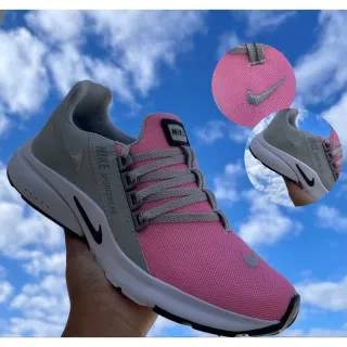 Tênis Leve Esportivo Confortável Feminino para Academia e Caminhada - Uva/pto(sola lilás)