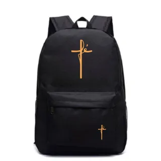 Envio imediato: Bolsa grande escolar em formato de mochila - sacola caramelo