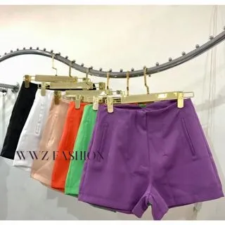 Shorts Cintura Alta Alfaiataria ZR 9256 - Lilás
