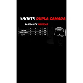 Shorts Térmico 2 em 1 Masculino Dry Fit para Academia - DRY NK PRETO