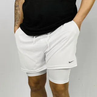 Shorts Térmico 2 em 1 Masculino Dry Fit para Academia - DRY NK PRETO