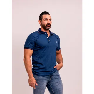 Promoção Camiseta Polo Masculino Casual Básica Piquet Algodão 100% - Rosa