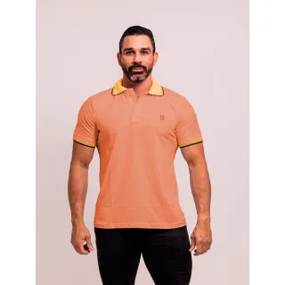 Promoção Camiseta Polo Masculino Casual Básica Piquet Algodão 100% - Rosa