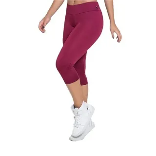 Calça Legging Corsário Suplex Cintura Alta Feminina Fitness - Kit com 2 unidades - G - 40