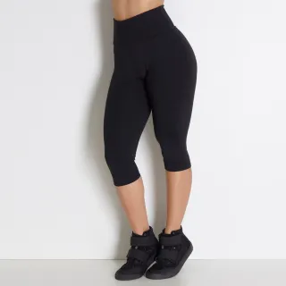 Calça Legging Corsário Suplex Cintura Alta Feminina Fitness - Kit com 2 unidades - G - 40