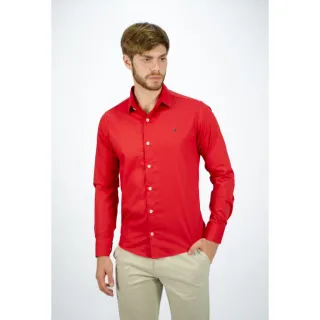 2 Camisa Manga Longa Social - Vinho