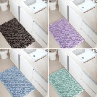 Tapete Antiderrapante Bolinha Micropop - 38X58, 50x70, 50x100 - Rozac - Bege