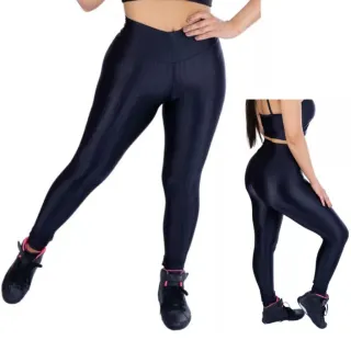 Cirre Leggings High Waist Fitness Kit - 02 Pairs - Preta/Rosa