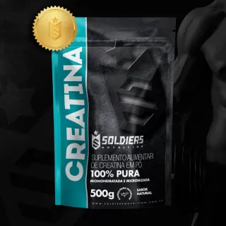 Soldiers Nutrition - Creatina Monohidratada Importada 500g - 100% Pura - Único