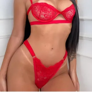 Lingerie Luxo Conjunto Sexy Meia Taça Gringa - Pink