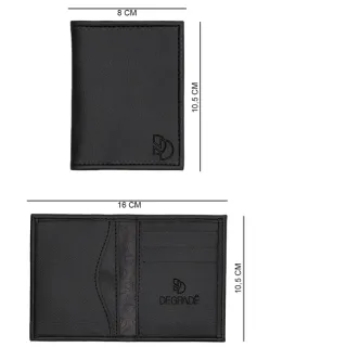 Grife Premium Porta Cartão Masculino Slim Carteira - PRETA/FLOR/CINZA