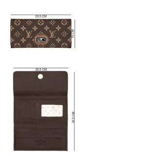 Carteira Premium Feminina Grande - Porta Documentos, RG e CNH - PRETA/XADREZ