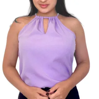 Regata verão 2023 P ao G1 com decote e regulagem na nuca - Verde Bandeira Duna