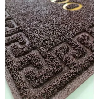 Capacho Emborrachado Bem Vindo 58x38cm - Tapete para Porta - Verde liso