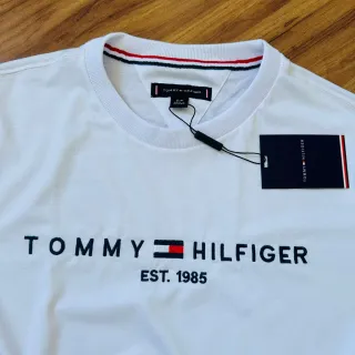 Camiseta Bordada Algodão Peruano Masculina com Elastano - Branco