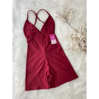 Empina Bumbum Top Fitness Macaquinho sem bojo - Azul Royal