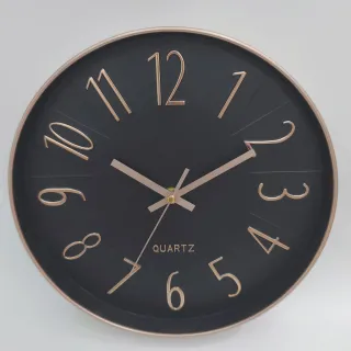 Decoração contemporânea: Relógio de Parede Silencioso para Quarto, Sala, Escritório e Cozinha - Branco 25cm