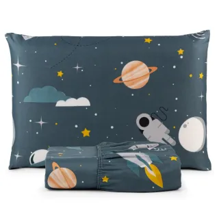 Lençol Infantil Solteiro Estampado Macio - Jogo de 2 Peças - Belle