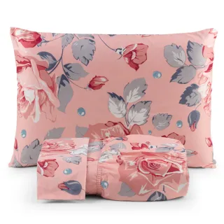 Lençol Casal Macio 200 Fios - Jogo de 3 Peças com Elástico para Cama Box - Preto Liso