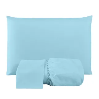 Lençol Casal Macio 200 Fios - Jogo de 3 Peças com Elástico para Cama Box - Preto Liso