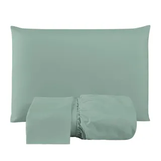 Lençol Casal Macio 200 Fios - Jogo de 3 Peças com Elástico para Cama Box - Preto Liso