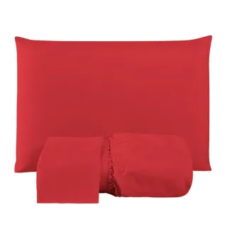 Lençol Casal Macio 200 Fios - Jogo de 3 Peças com Elástico para Cama Box - Preto Liso