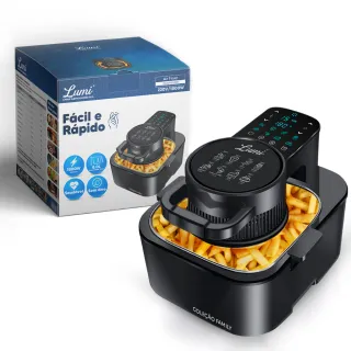 Fritadeira Digital Air Fryer 6.5L - Sem Óleo, Fácil e Rápido! - Touch Digital 8L 127v