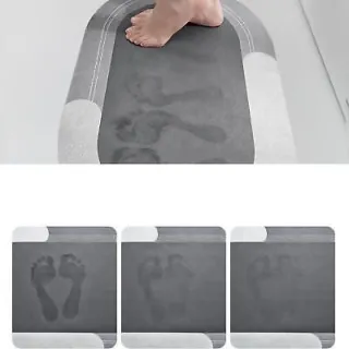 Tapete Antiderrapante Super Absorvente para Banheiro - Secagem Rápida - ABCShop - Único