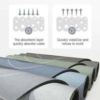 Tapete Antiderrapante Super Absorvente para Banheiro - Secagem Rápida - ABCShop - Único