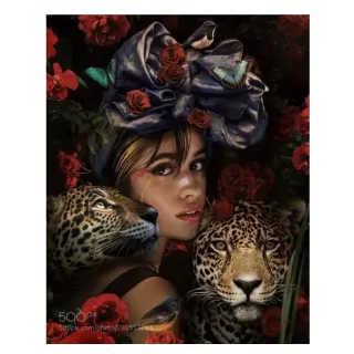 Quadro Luxo Mulher Africana Sala Quarto Decorativo 110x80cm - 13