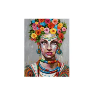 Quadro Luxo Mulher Africana Sala Quarto Decorativo 110x80cm - 13