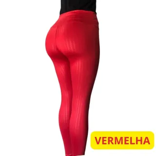 Legging Fitness Academia Cintura Alta 3D Levanta Bumbum - Preta