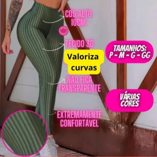 Legging Fitness Academia Cintura Alta 3D Levanta Bumbum - Preta