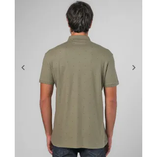 Camisa polo masculina verde slim fit piquet poá | Pool - GG