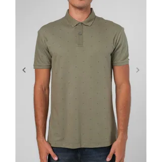 Camisa polo masculina verde slim fit piquet poá | Pool - GG